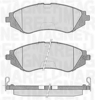 MAGNETI MARELLI 363916060207 Тормозные колодки для DAEWOO (Дэу) MAGNETI MARELLI 363916060207 Тормозные колодки для DAEWOO (Дэу)