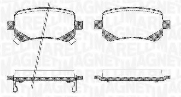 MAGNETI MARELLI 363916060210 Тормозные колодки для DODGE JOURNEY (Додж Жоурнэъ) MAGNETI MARELLI 363916060210 Тормозные колодки для DODGE JOURNEY (Додж Жоурнэъ)