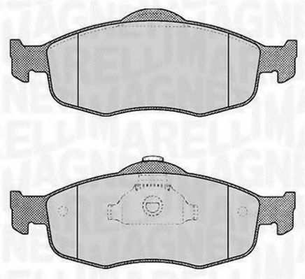 MAGNETI MARELLI 363916060245 Тормозные колодки для FORD MONDEO (Форд Мондэо) MAGNETI MARELLI 363916060245 Тормозные колодки для FORD MONDEO (Форд Мондэо)