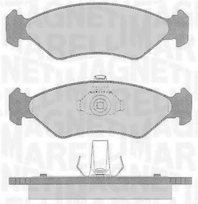 MAGNETI MARELLI 363916060250 Тормозные колодки для FORD FIESTA (Форд Фиэста) MAGNETI MARELLI 363916060250 Тормозные колодки для FORD FIESTA (Форд Фиэста)