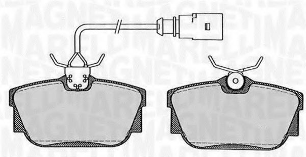MAGNETI MARELLI 363916060258 Тормозные колодки для VOLKSWAGEN (Фольксваген) MAGNETI MARELLI 363916060258 Тормозные колодки для VOLKSWAGEN (Фольксваген)
