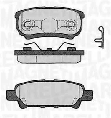 MAGNETI MARELLI 363916060285 Тормозные колодки для MITSUBISHI LANCER (Митсубиши/митсубиси Ланcэр) MAGNETI MARELLI 363916060285 Тормозные колодки для MITSUBISHI LANCER (Митсубиши/митсубиси Ланcэр)