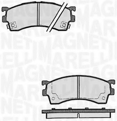 MAGNETI MARELLI 363916060296 Тормозные колодки для MAZDA EUNOS 500 (Мазда Эунос 500) MAGNETI MARELLI 363916060296 Тормозные колодки для MAZDA EUNOS 500 (Мазда Эунос 500)