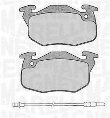 MAGNETI MARELLI 363916060372 Тормозные колодки для RENAULT CLIO I (Рено Cлио и) MAGNETI MARELLI 363916060372 Тормозные колодки для RENAULT CLIO I (Рено Cлио и)