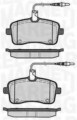 MAGNETI MARELLI 363916060376 Тормозные колодки для PEUGEOT 407 (Пежо 407) MAGNETI MARELLI 363916060376 Тормозные колодки для PEUGEOT 407 (Пежо 407)