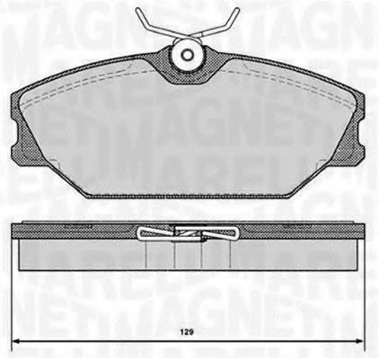 MAGNETI MARELLI 363916060377 Тормозные колодки для RENAULT SCNIC I (Рено Сценик и) MAGNETI MARELLI 363916060377 Тормозные колодки для RENAULT SCNIC I (Рено Сценик и)