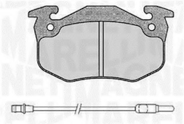 MAGNETI MARELLI 363916060378 Тормозные колодки для RENAULT SUPER 5 (Рено Супэр 5) MAGNETI MARELLI 363916060378 Тормозные колодки для RENAULT SUPER 5 (Рено Супэр 5)