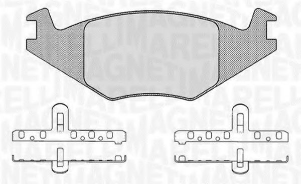 MAGNETI MARELLI 363916060395 Тормозные колодки для VOLKSWAGEN JETTA II (Фольксваген Жэтта 2) MAGNETI MARELLI 363916060395 Тормозные колодки для VOLKSWAGEN JETTA II (Фольксваген Жэтта 2)