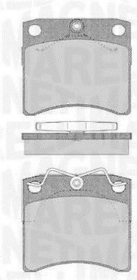 MAGNETI MARELLI 363916060415 Тормозные колодки для VOLKSWAGEN (Фольксваген) MAGNETI MARELLI 363916060415 Тормозные колодки для VOLKSWAGEN (Фольксваген)
