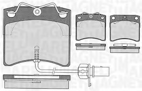 MAGNETI MARELLI 363916060416 Тормозные колодки для VOLKSWAGEN (Фольксваген) MAGNETI MARELLI 363916060416 Тормозные колодки для VOLKSWAGEN (Фольксваген)