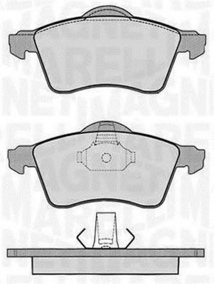 MAGNETI MARELLI 363916060418 Тормозные колодки для VOLKSWAGEN (Фольксваген) MAGNETI MARELLI 363916060418 Тормозные колодки для VOLKSWAGEN (Фольксваген)