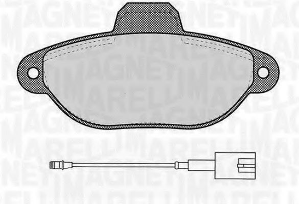 MAGNETI MARELLI 363916060454 Тормозные колодки для FIAT 500 (Фиат 500) MAGNETI MARELLI 363916060454 Тормозные колодки для FIAT 500 (Фиат 500)