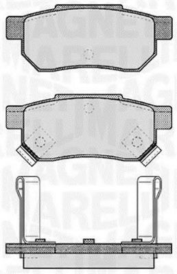 MAGNETI MARELLI 363916060457 Тормозные колодки для ROVER 400 (Ровер 400) MAGNETI MARELLI 363916060457 Тормозные колодки для ROVER 400 (Ровер 400)
