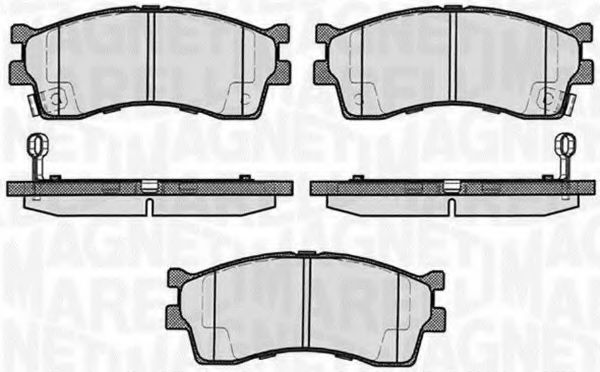 MAGNETI MARELLI 363916060458 Тормозные колодки для KIA MENTOR (Киа Мэнтор) MAGNETI MARELLI 363916060458 Тормозные колодки для KIA MENTOR (Киа Мэнтор)