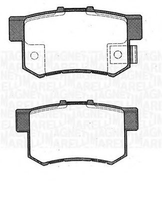 MAGNETI MARELLI 363916060461 Тормозные колодки для HONDA SHUTTLE (Хонда Шуттлэ) MAGNETI MARELLI 363916060461 Тормозные колодки для HONDA SHUTTLE (Хонда Шуттлэ)