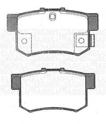 MAGNETI MARELLI 363916060462 Тормозные колодки для HONDA SHUTTLE (Хонда Шуттлэ) MAGNETI MARELLI 363916060462 Тормозные колодки для HONDA SHUTTLE (Хонда Шуттлэ)