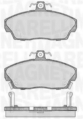 MAGNETI MARELLI 363916060484 Тормозные колодки для ROVER 400 (Ровер 400) MAGNETI MARELLI 363916060484 Тормозные колодки для ROVER 400 (Ровер 400)