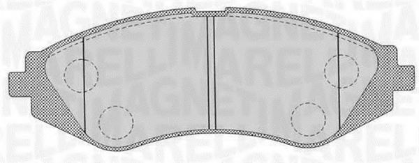 MAGNETI MARELLI 363916060510 Тормозные колодки для DAEWOO (Дэу) MAGNETI MARELLI 363916060510 Тормозные колодки для DAEWOO (Дэу)
