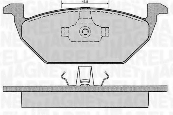 MAGNETI MARELLI 363916060515 Тормозные колодки для VOLKSWAGEN (Фольксваген) MAGNETI MARELLI 363916060515 Тормозные колодки для VOLKSWAGEN (Фольксваген)