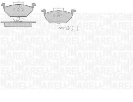 MAGNETI MARELLI 363916060516 Тормозные колодки для SEAT ALTEA (Сеат Алтэа) MAGNETI MARELLI 363916060516 Тормозные колодки для SEAT ALTEA (Сеат Алтэа)