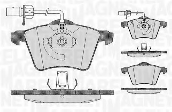 MAGNETI MARELLI 363916060539 Тормозные колодки для VOLKSWAGEN (Фольксваген) MAGNETI MARELLI 363916060539 Тормозные колодки для VOLKSWAGEN (Фольксваген)