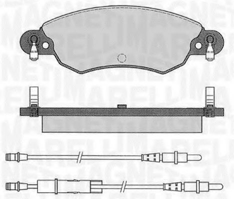 MAGNETI MARELLI 363916060565 Тормозные колодки для CITROËN C5 II (CитроËн С5 2) MAGNETI MARELLI 363916060565 Тормозные колодки для CITROËN C5 II (CитроËн С5 2)