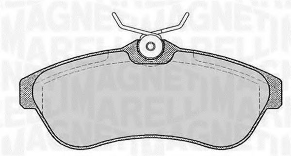 MAGNETI MARELLI 363916060587 Тормозные колодки для CITROëN (Cитроëн) MAGNETI MARELLI 363916060587 Тормозные колодки для CITROëN (Cитроëн)