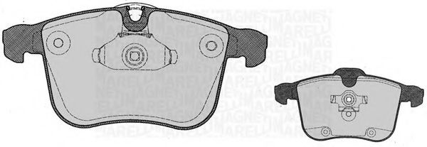 MAGNETI MARELLI 363916060612 Тормозные колодки для CADILLAC BLS (Кадилак Блс) MAGNETI MARELLI 363916060612 Тормозные колодки для CADILLAC BLS (Кадилак Блс)