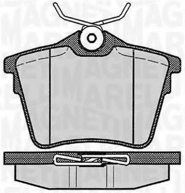 MAGNETI MARELLI 363916060616 Тормозные колодки для PEUGEOT 407 (Пежо 407) MAGNETI MARELLI 363916060616 Тормозные колодки для PEUGEOT 407 (Пежо 407)