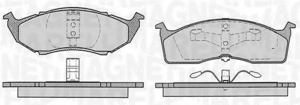 MAGNETI MARELLI 363916060785 Тормозные колодки для DODGE CARAVAN (Додж Караван) MAGNETI MARELLI 363916060785 Тормозные колодки для DODGE CARAVAN (Додж Караван)