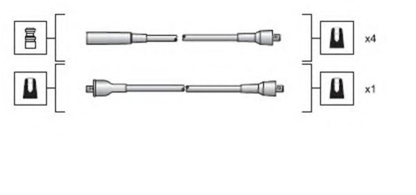 MAGNETI MARELLI 941318111025 Комплект проводов зажигания для MITSUBISHI TREDIA (Митсубиши/митсубиси Трэдиа) MAGNETI MARELLI 941318111025 Комплект проводов зажигания для MITSUBISHI TREDIA (Митсубиши/митсубиси Трэдиа)