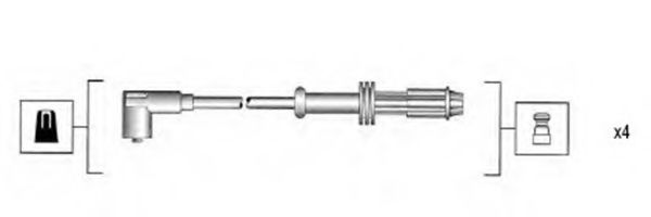 MAGNETI MARELLI 941085130565 Комплект проводов зажигания для CITROËN CHANSON (CитроËн Чансон) MAGNETI MARELLI 941085130565 Комплект проводов зажигания для CITROËN CHANSON (CитроËн Чансон)