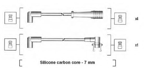 MAGNETI MARELLI 941145440741 Комплект проводов зажигания для RENAULT SAFRANE (Рено Сафранэ) MAGNETI MARELLI 941145440741 Комплект проводов зажигания для RENAULT SAFRANE (Рено Сафранэ)