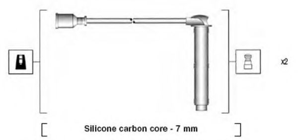 MAGNETI MARELLI 941255180828 Комплект проводов зажигания для ROVER 25 (Ровер 25) MAGNETI MARELLI 941255180828 Комплект проводов зажигания для ROVER 25 (Ровер 25)