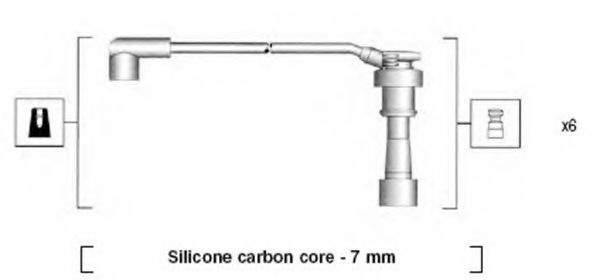 MAGNETI MARELLI 941285150872 Комплект проводов зажигания для MITSUBISHI SIGMA (Митсубиши/митсубиси Сигма) MAGNETI MARELLI 941285150872 Комплект проводов зажигания для MITSUBISHI SIGMA (Митсубиши/митсубиси Сигма)