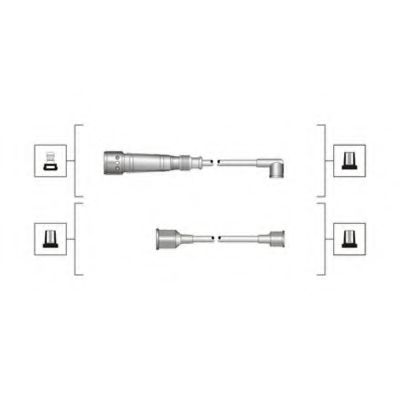 MAGNETI MARELLI 941319170011 Комплект проводов зажигания для AUDI 90 (Ауди 90) MAGNETI MARELLI 941319170011 Комплект проводов зажигания для AUDI 90 (Ауди 90)