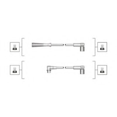 MAGNETI MARELLI 941319170024 Комплект проводов зажигания для RENAULT MEGANE I (Рено Меган 1) MAGNETI MARELLI 941319170024 Комплект проводов зажигания для RENAULT MEGANE I (Рено Меган 1)