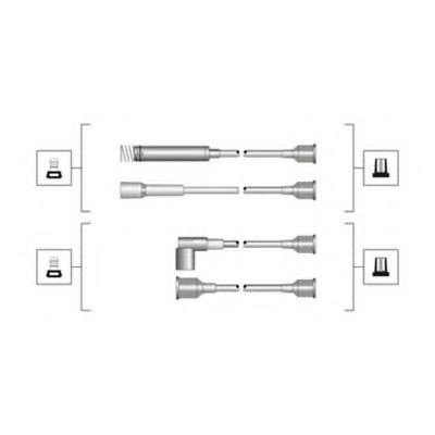 MAGNETI MARELLI 941319170064 Комплект проводов зажигания для OPEL OMEGA A (Опель Омэга а) MAGNETI MARELLI 941319170064 Комплект проводов зажигания для OPEL OMEGA A (Опель Омэга а)
