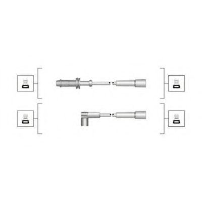 MAGNETI MARELLI 941319170069 Комплект проводов зажигания для PEUGEOT 205 II (Пежо 205 2) MAGNETI MARELLI 941319170069 Комплект проводов зажигания для PEUGEOT 205 II (Пежо 205 2)