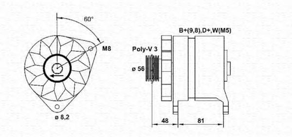 MAGNETI MARELLI 054022626010 Генератор для LAND-ROVER (Ланд-ровер) MAGNETI MARELLI 054022626010 Генератор для LAND-ROVER (Ланд-ровер)