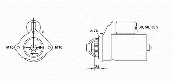 MAGNETI MARELLI 063222035010 Стартер 