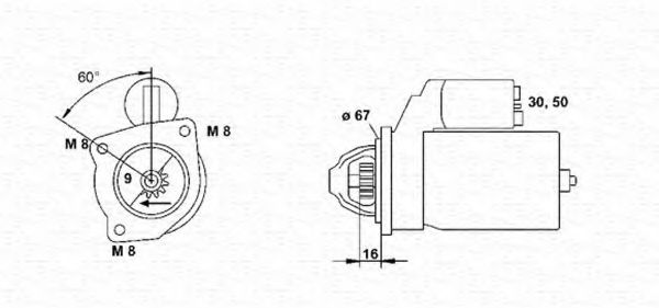 MAGNETI MARELLI 943220735010 Стартер для FIAT SUPERBRAVO (Фиат Супербраvо) MAGNETI MARELLI 943220735010 Стартер для FIAT SUPERBRAVO (Фиат Супербраvо)