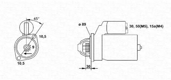 MAGNETI MARELLI 943241088010 Стартер для ROVER 2000-3500 (Ровер 2000-3500) MAGNETI MARELLI 943241088010 Стартер для ROVER 2000-3500 (Ровер 2000-3500)