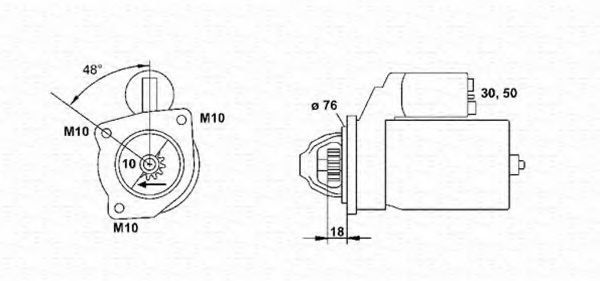 MAGNETI MARELLI 943251337010 Стартер для FORD MONDEO (Форд Мондэо) MAGNETI MARELLI 943251337010 Стартер для FORD MONDEO (Форд Мондэо)