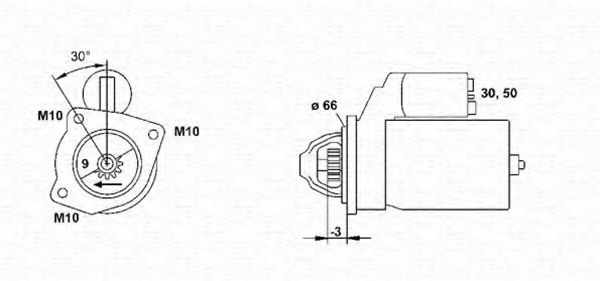 MAGNETI MARELLI 943251405010 Стартер для RENAULT FUEGO (Рено Фуэго) MAGNETI MARELLI 943251405010 Стартер для RENAULT FUEGO (Рено Фуэго)