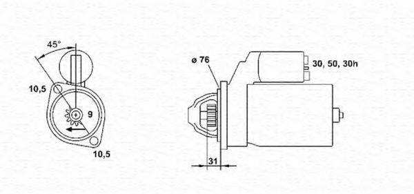 MAGNETI MARELLI 943251419010 Стартер для BMW 7 (Бмв 7) MAGNETI MARELLI 943251419010 Стартер для BMW 7 (Бмв 7)
