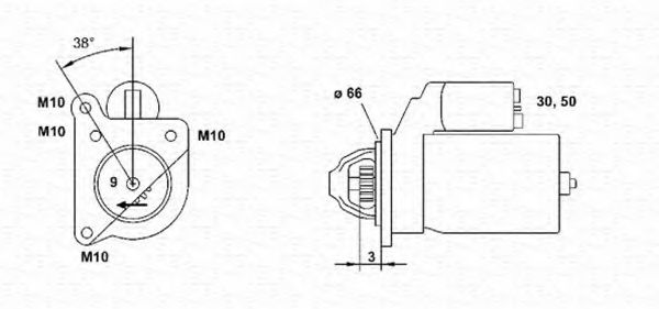 MAGNETI MARELLI 943251454010 Стартер для VOLVO 480 E (Вольво 480 э) MAGNETI MARELLI 943251454010 Стартер для VOLVO 480 E (Вольво 480 э)