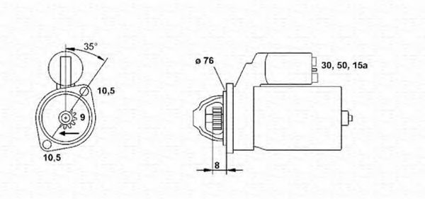 MAGNETI MARELLI 943251455010 Стартер для FORD GRANADA (Форд Гранада) MAGNETI MARELLI 943251455010 Стартер для FORD GRANADA (Форд Гранада)