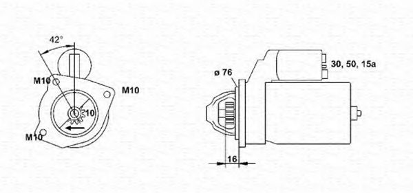 MAGNETI MARELLI 943251459010 Стартер для FORD ORION II (Форд Орион 2) MAGNETI MARELLI 943251459010 Стартер для FORD ORION II (Форд Орион 2)