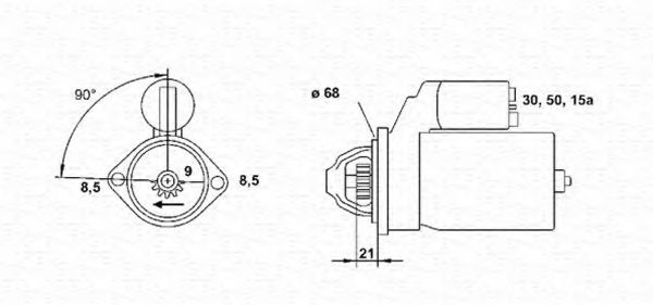 MAGNETI MARELLI 943251613010 Стартер для OPEL MANTA B CC (Опель Манта б cc) MAGNETI MARELLI 943251613010 Стартер для OPEL MANTA B CC (Опель Манта б cc)